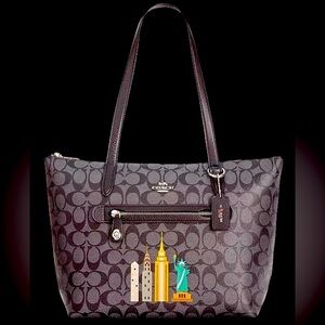 Coach NY Stories Skyline Signature Taylor Tote